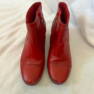 Clarks Red Ankle Boot